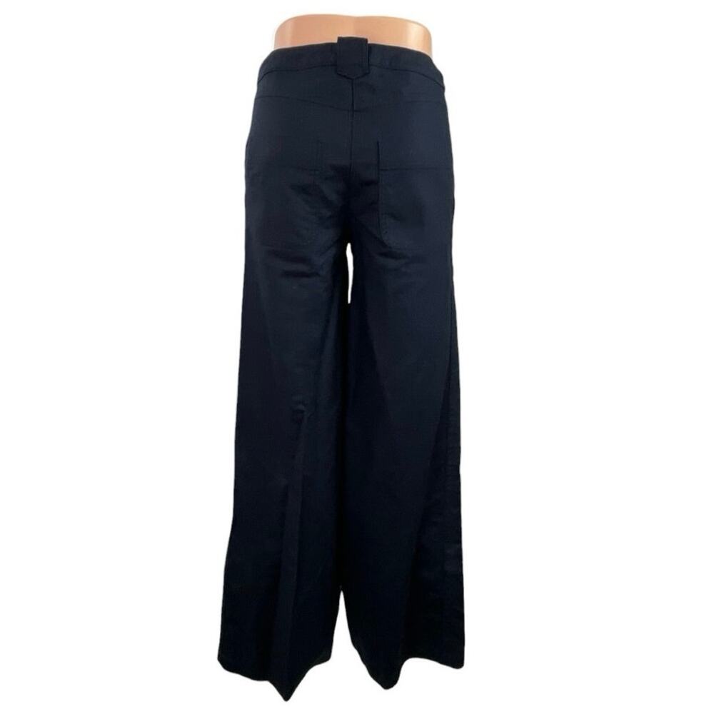 Ba&sh Women's Black High Waisted Palazzo Baggy Wide Leg Trousers Pants Size 1 - Picture 3 of 5